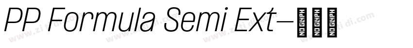 PP Formula Semi Ext字体转换